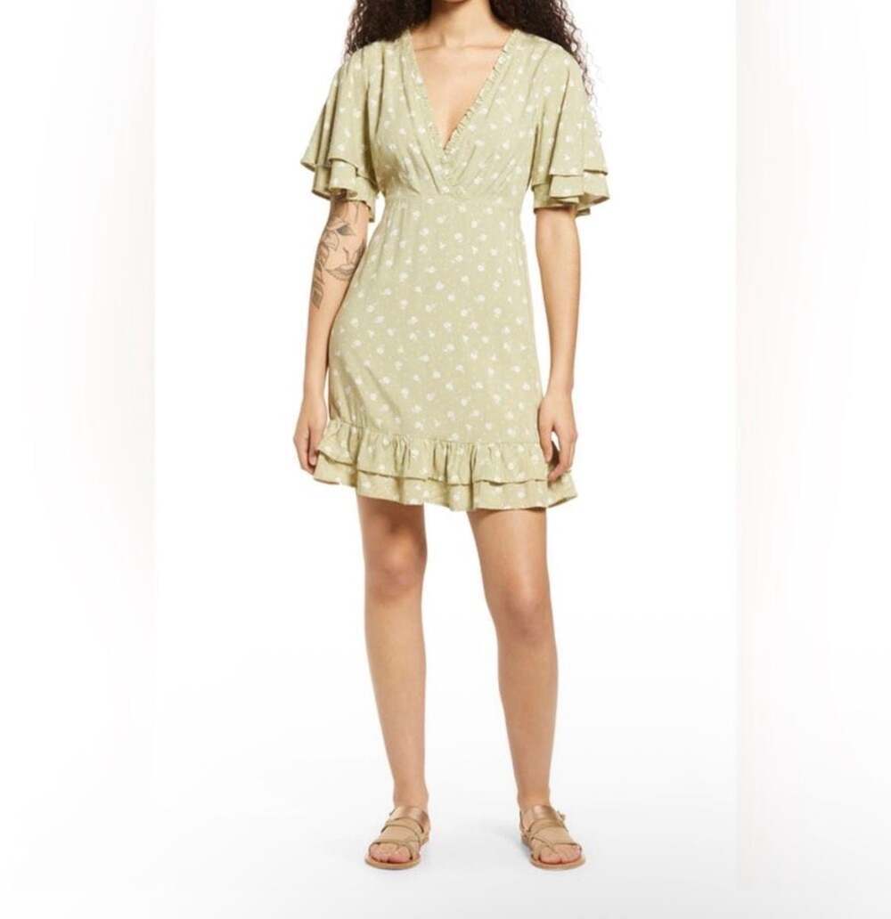 Billabong x The Salty Blonde In Bloom Floral Mini Dress, Size S - Picture 4 of 9